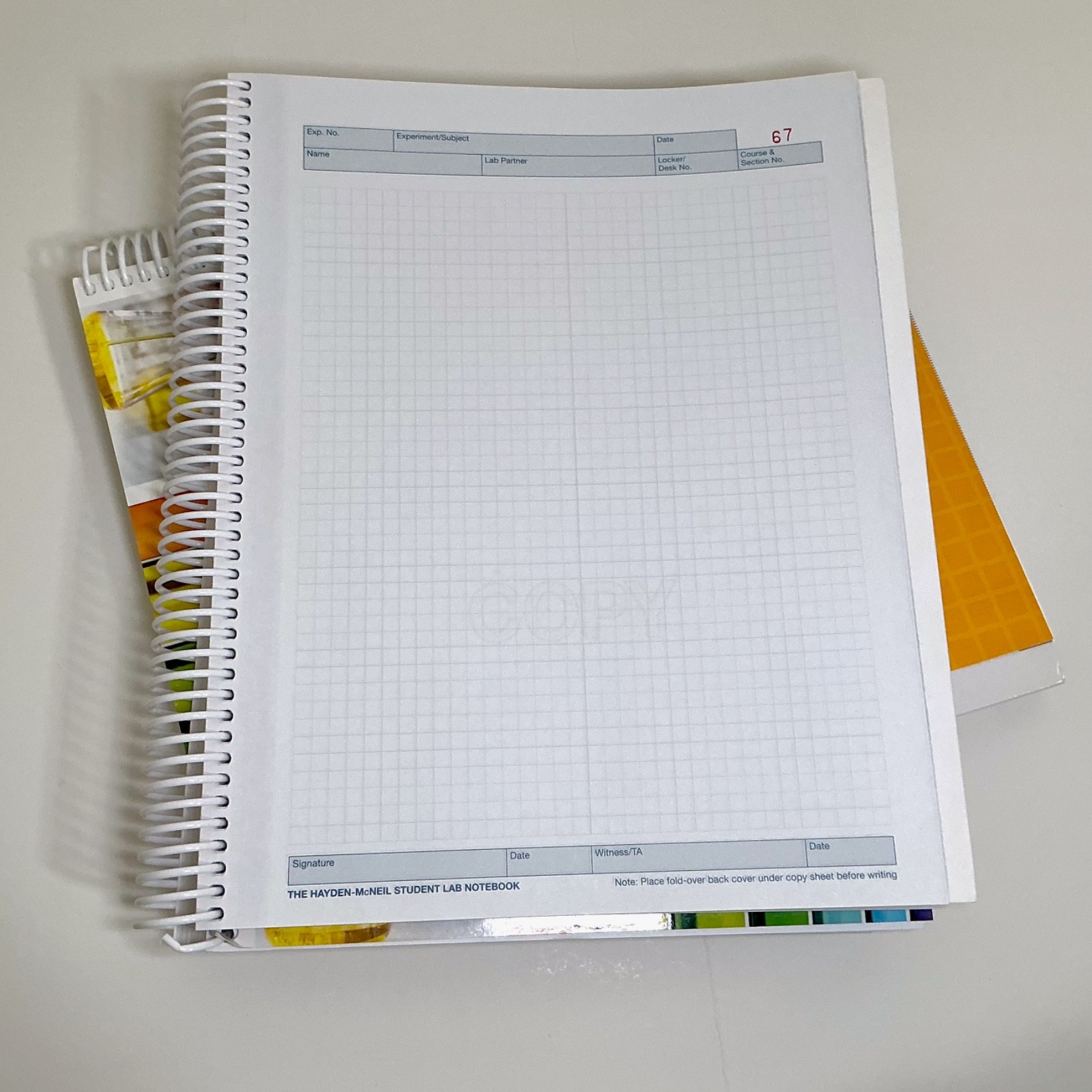 2 Pack Bundle Hayden-McNeill 100 Duplicate Pages Chemistry Student Lab Notebook