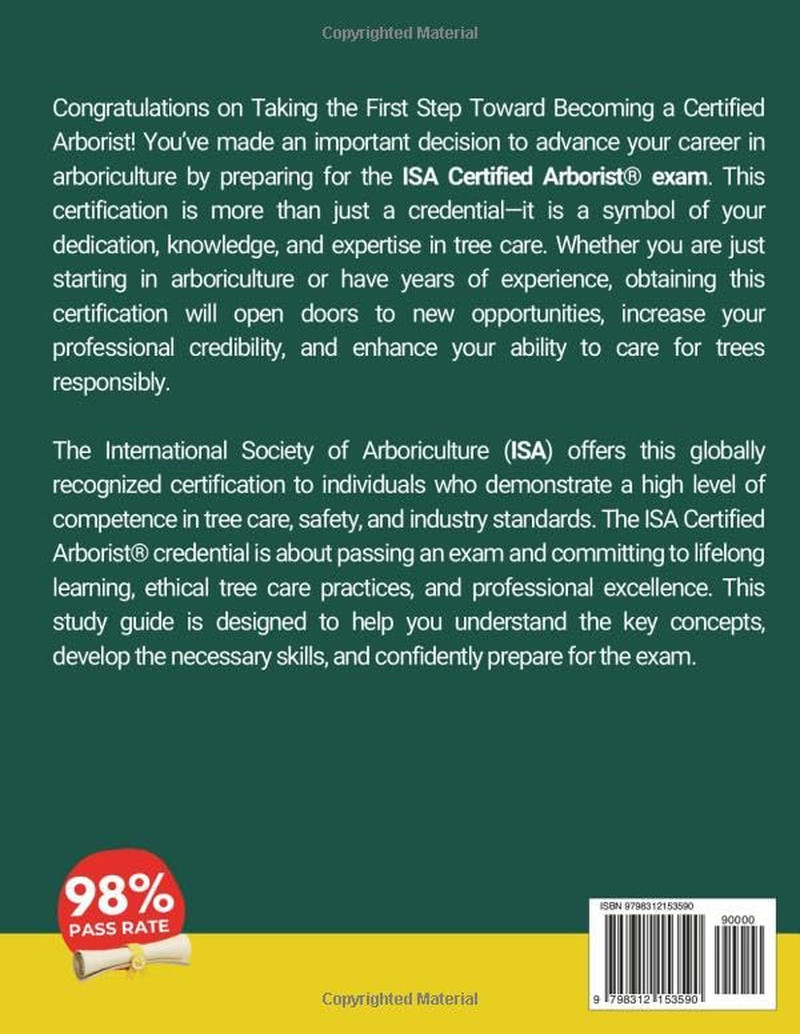 ISA ARBORIST CERTIFICATION STUDY GUIDE a Comprehensive Exam Preparation Manual f