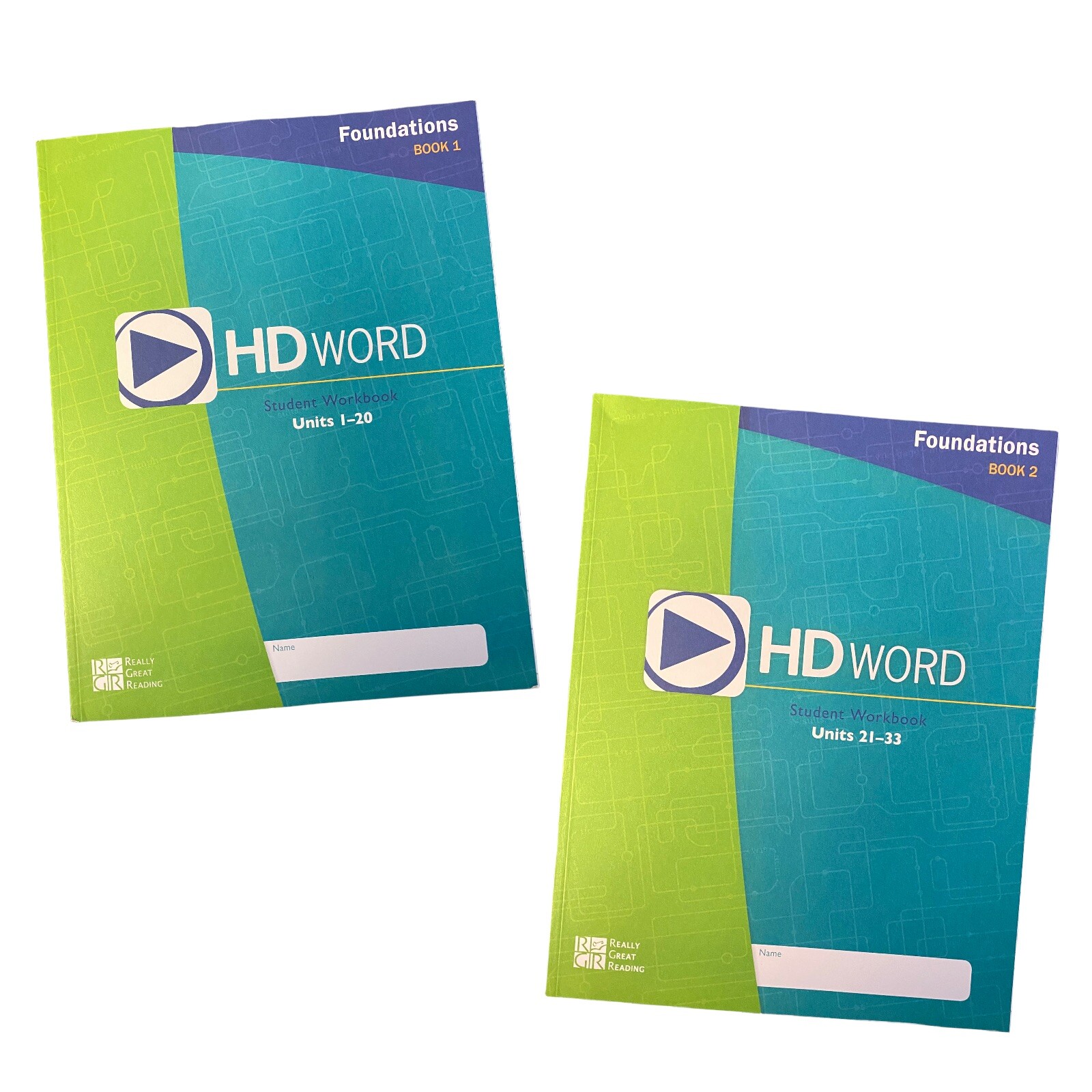 HD Word Student Workbook Foundations Book 1 &2 Units 1-20 & 21-33 HDFSW