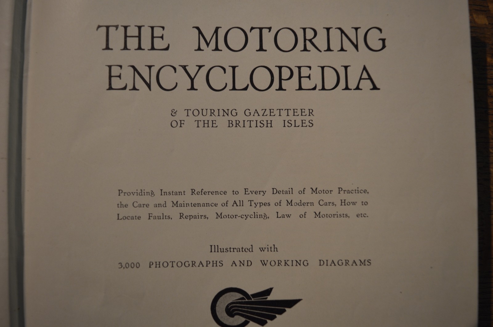 The Motoring Encyclopedia Illustrated, Hardback, 820 Pages.