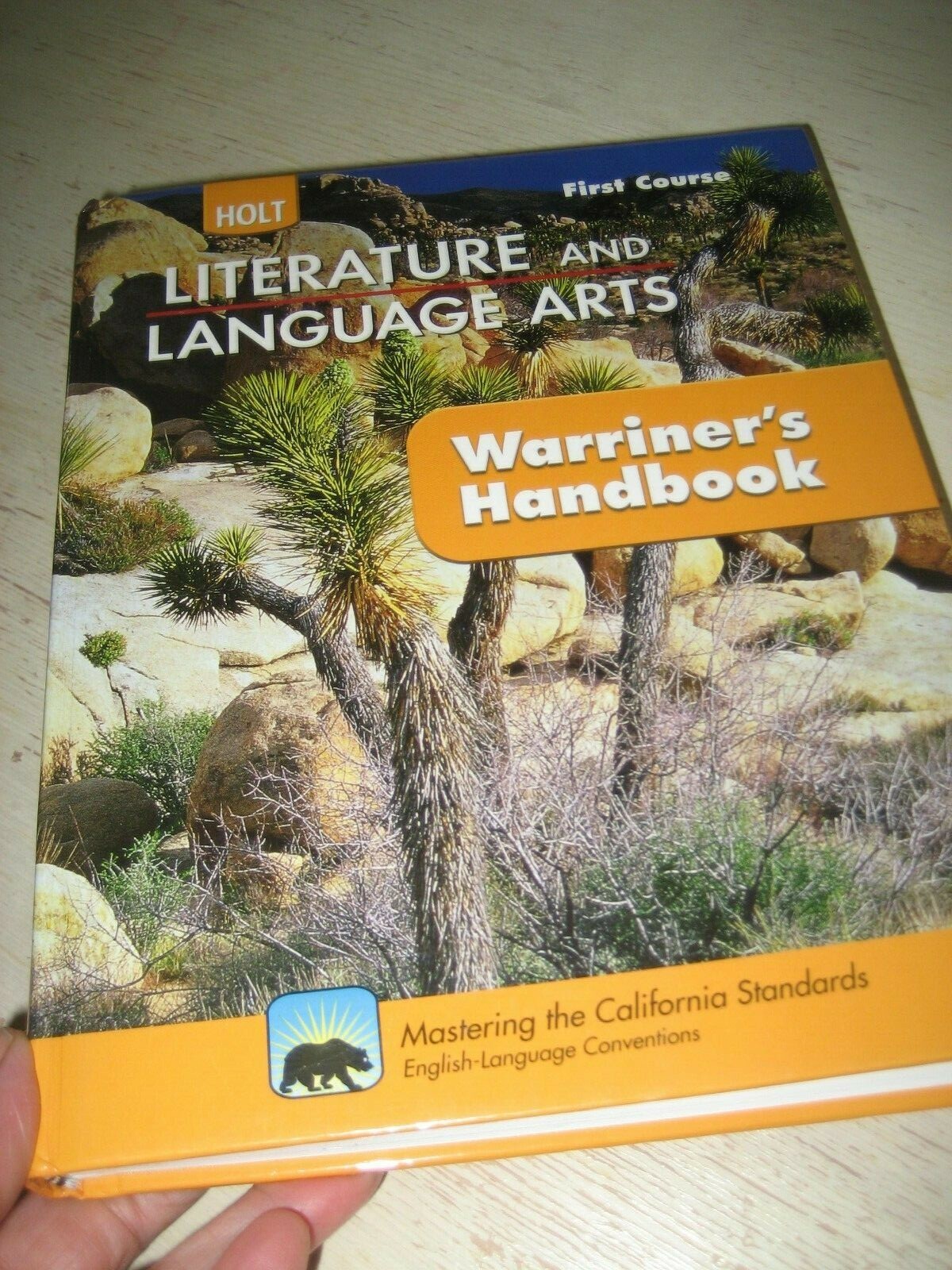 Holt Literature and Language Arts Warriners Handbook First Course CA TEXTBOOK HC