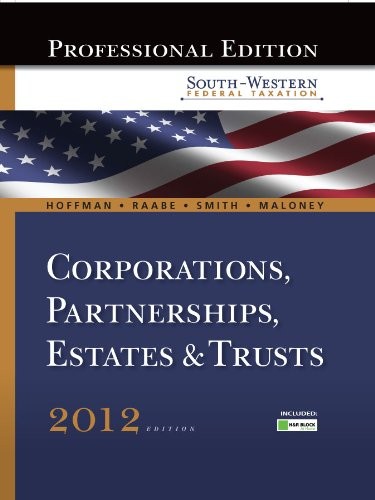 South-Western Federal Taxation 2012: Corporations, Partnership…