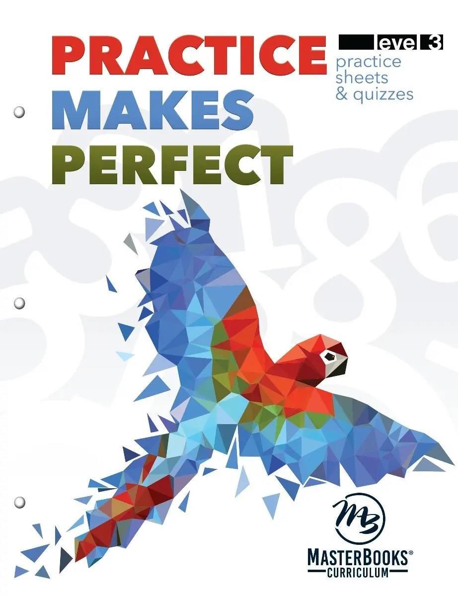 New Master Books MATH Lessons Living Education Level 3 & PRACTICE Makes Perfect