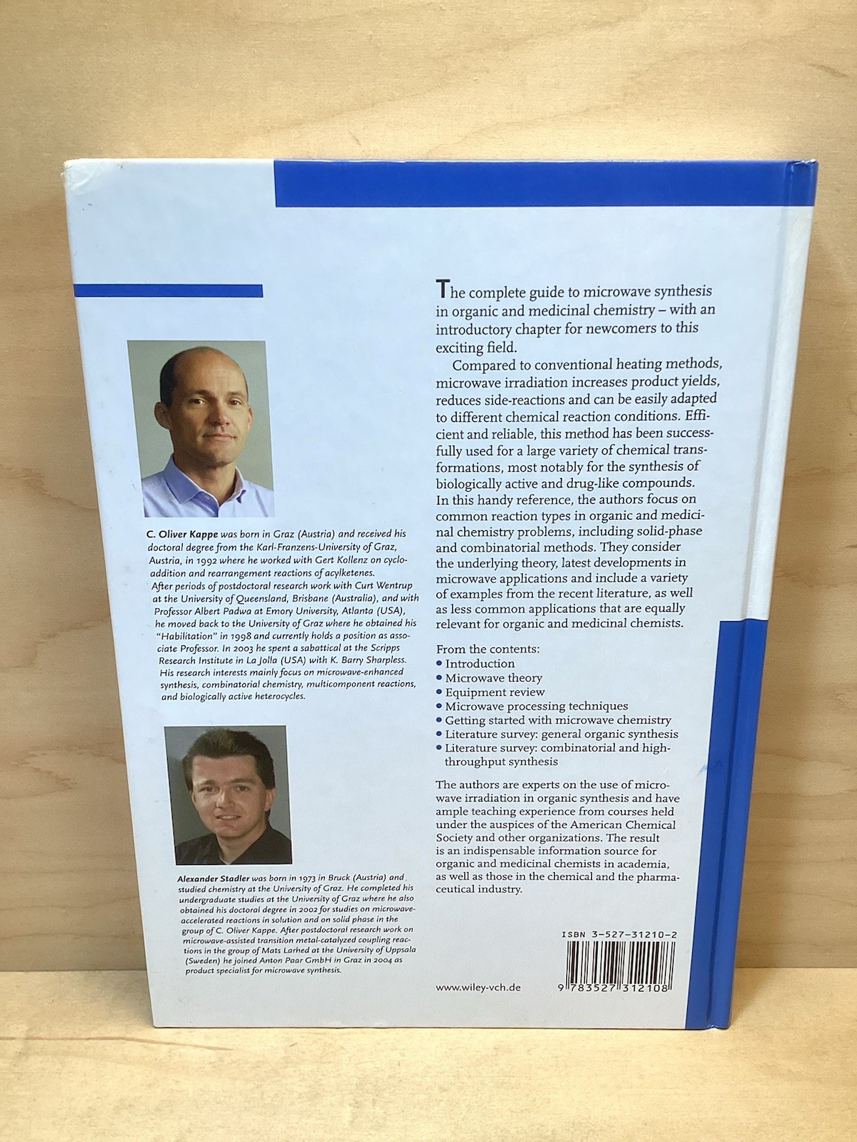 Microwaves in Organic and Medicinal Chemistry By: Kappe & Stadler, Wiley 2006 HC