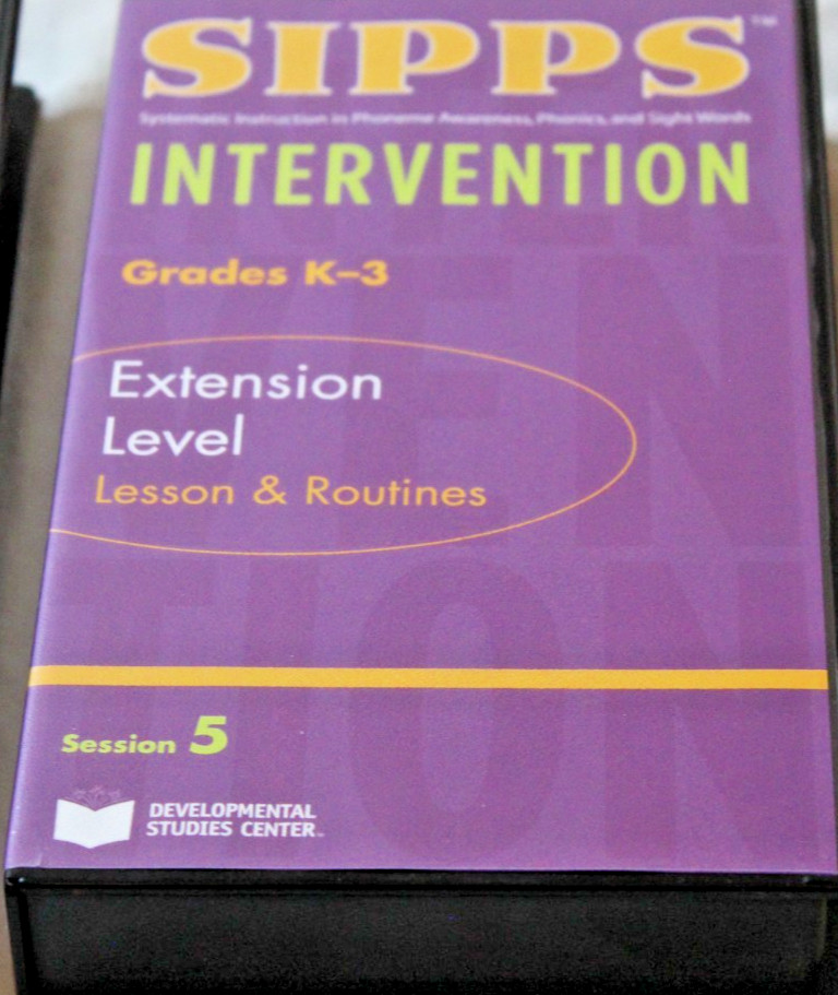 SIPPS Intervention Grades K-3 Staff Development Support Kit