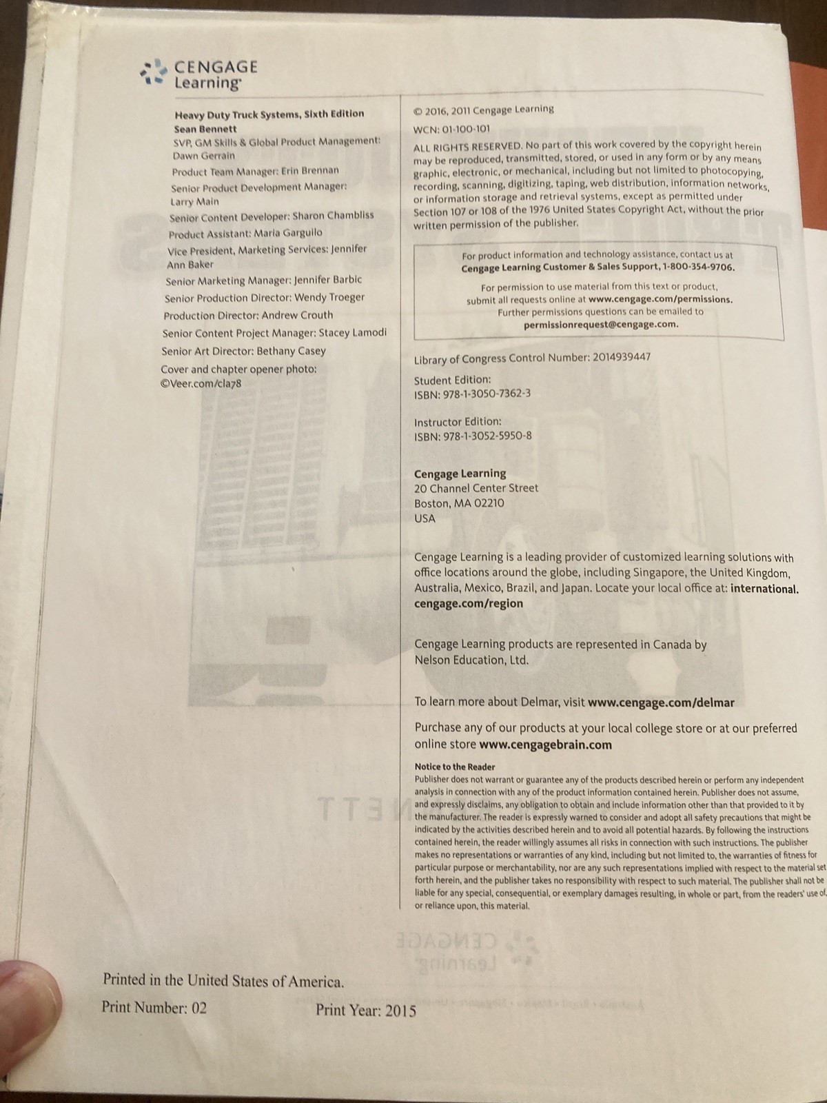 Heavy Duty Truck Systems 6th Ed 2015