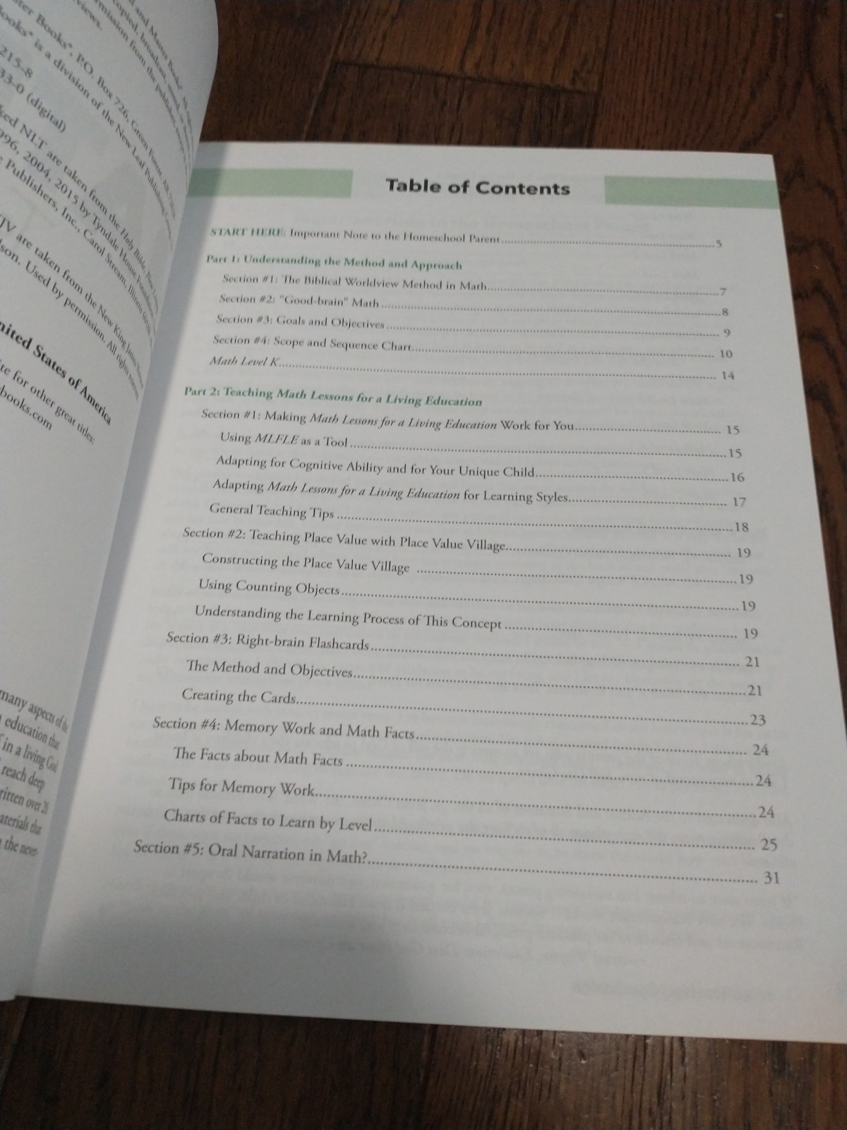 Master Books: Math Lessons for a Living Education: Teaching Companion