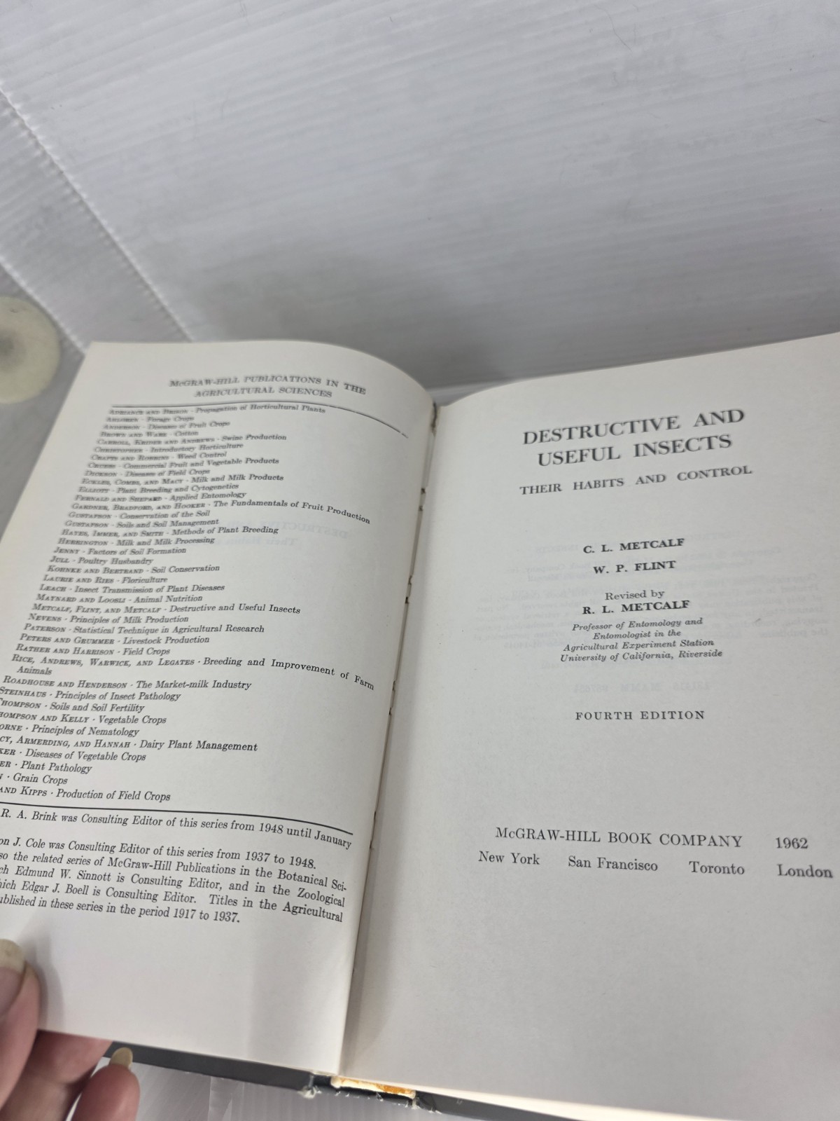 Vintage Agriculture Textbook Lot 4 Books Forestry Soil Fertility Insect Pests