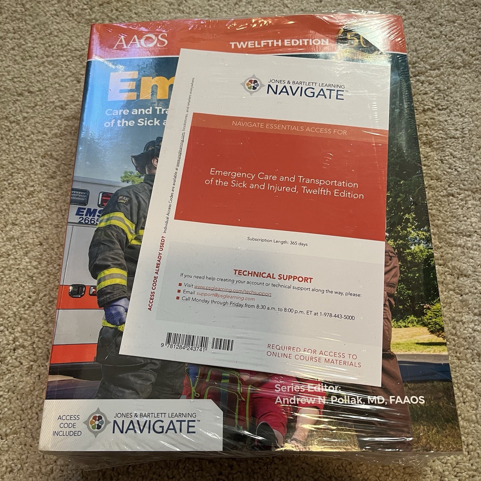NEW AAOS Emergency Care And Transportation Of The Sick And Injured, 12th Edition
