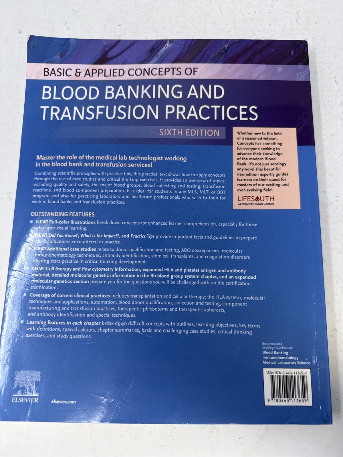 Basic & Applied Concepts of Blood Banking and Transfusion Practices 6e. *Creased