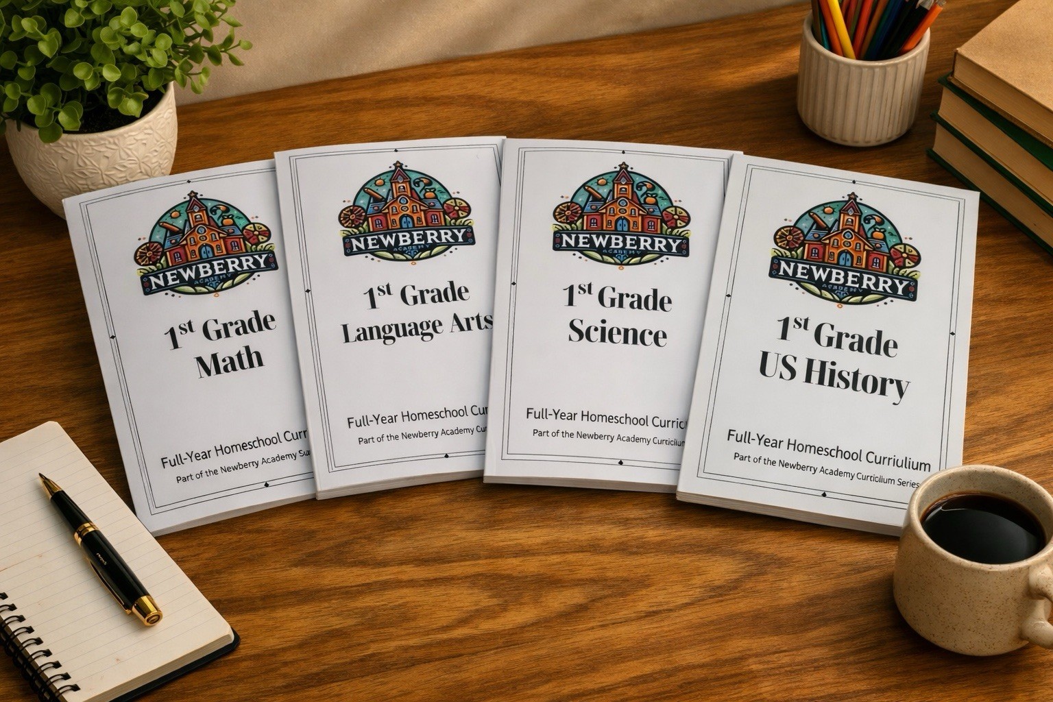 1st Grade Homeschool Bundle Math Language Science History Full Year Curriculum