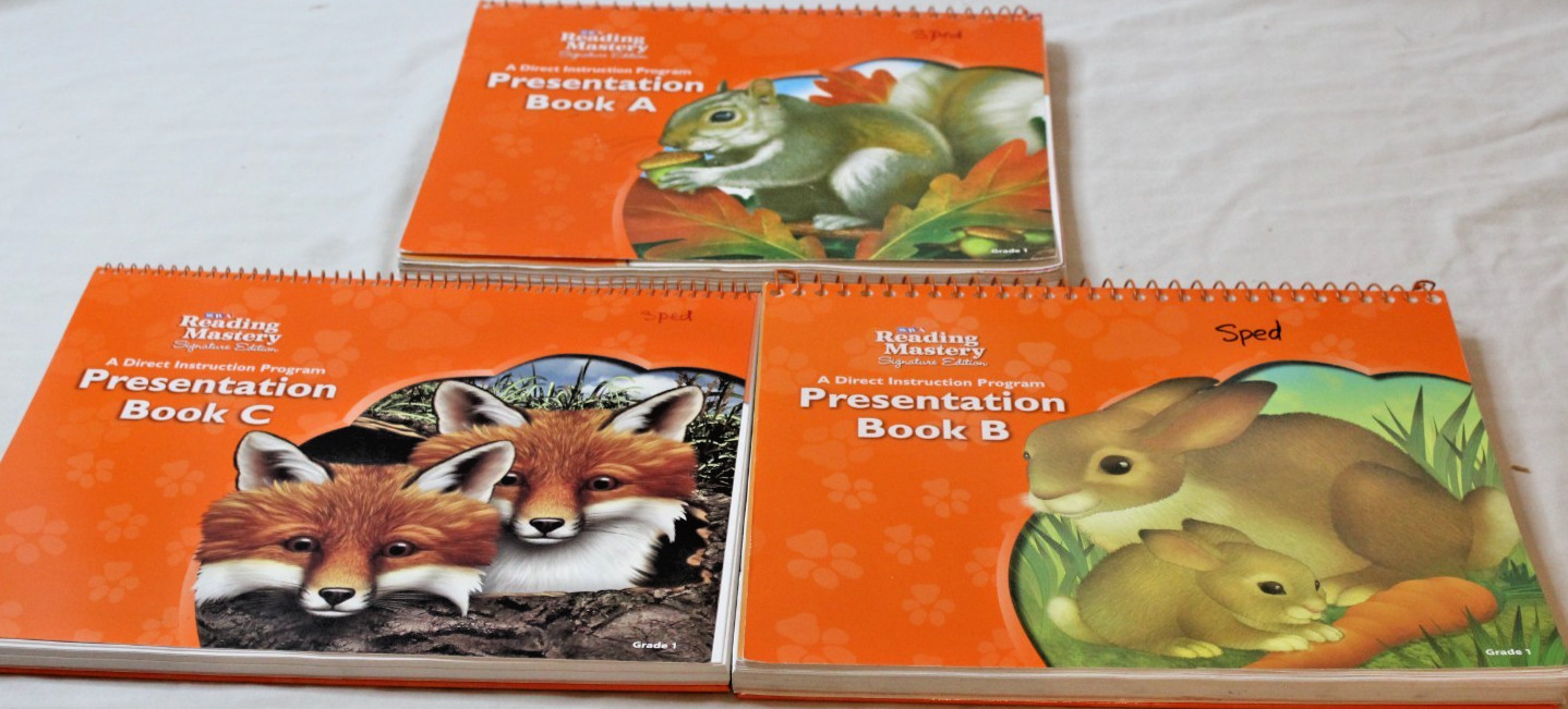 SRA Reading Mastery Signature Edition Grade 1 Presentation Books Set A-C