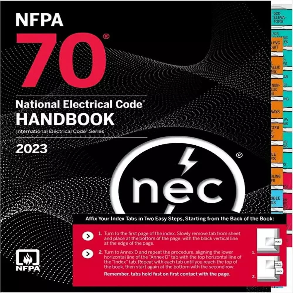 NFPA 70 National Electrical Code with 2023 HANDBOOK WITH TAB USA STOCK..