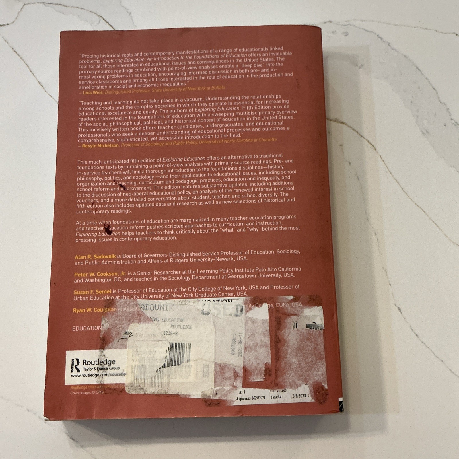 Exploring Education: An Introduction to the Foundations of Education by Sadovnik