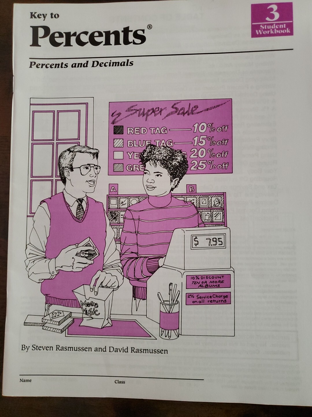 Key to Percents, Book 3: Percents and Decimals Key Curriculum Student Workbook 3