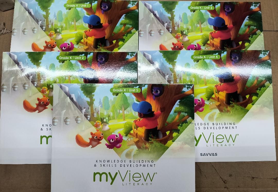 myView Literacy Grade K Student Workwooks Unit 1 -5 Savvas 2025
