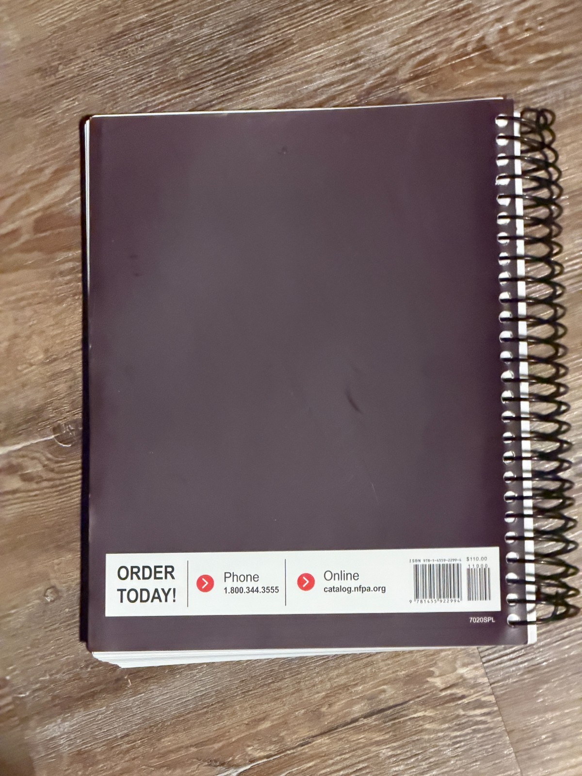 BK: NFPA 70 National Electrical Code 2020 (Spiral Bound Version)