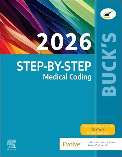 BUCK’S STEP-BY-STEP MEDICAL CODING, 2026 EDITION BY Elsevier PAPERBACK **NEW**