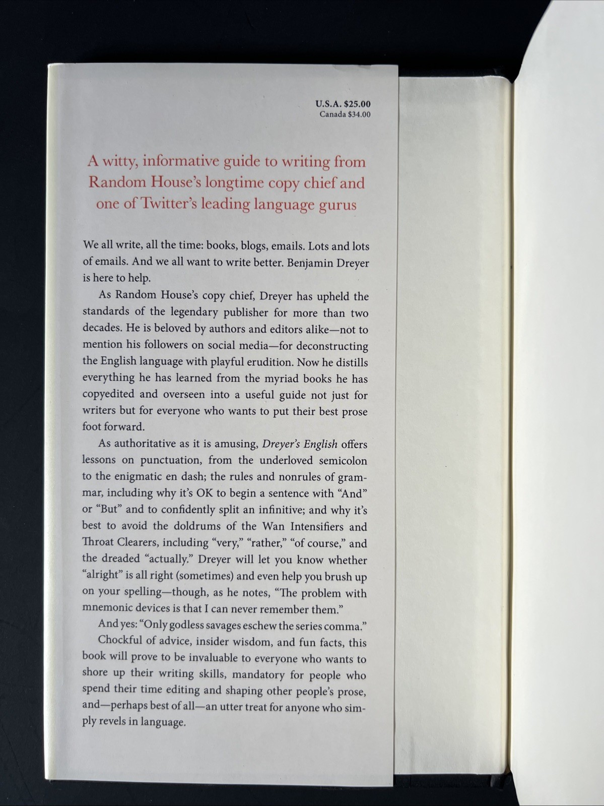 Dreyer’s English : An Utterly Correct Guide to Clarity and Style by Benjamin…