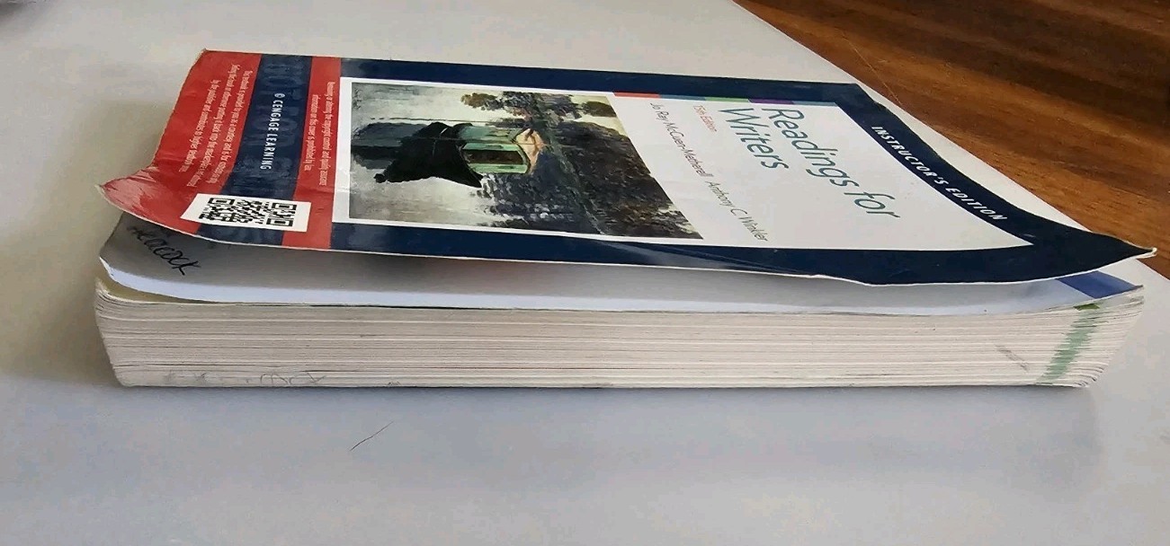 Instructors Edition Cengage Readings for Writers Textbook 15th Edition Metherell