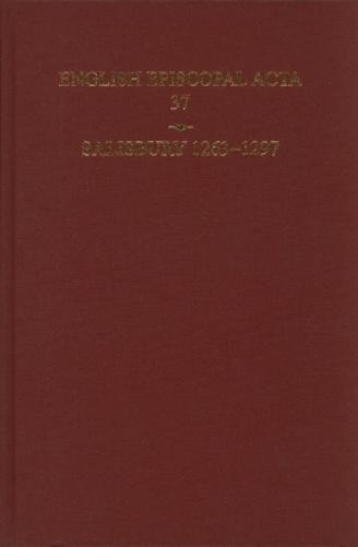 B. R. Kemp Salisbury 1263-1297 (Hardback) English Episcopal Acta (UK IMPORT)