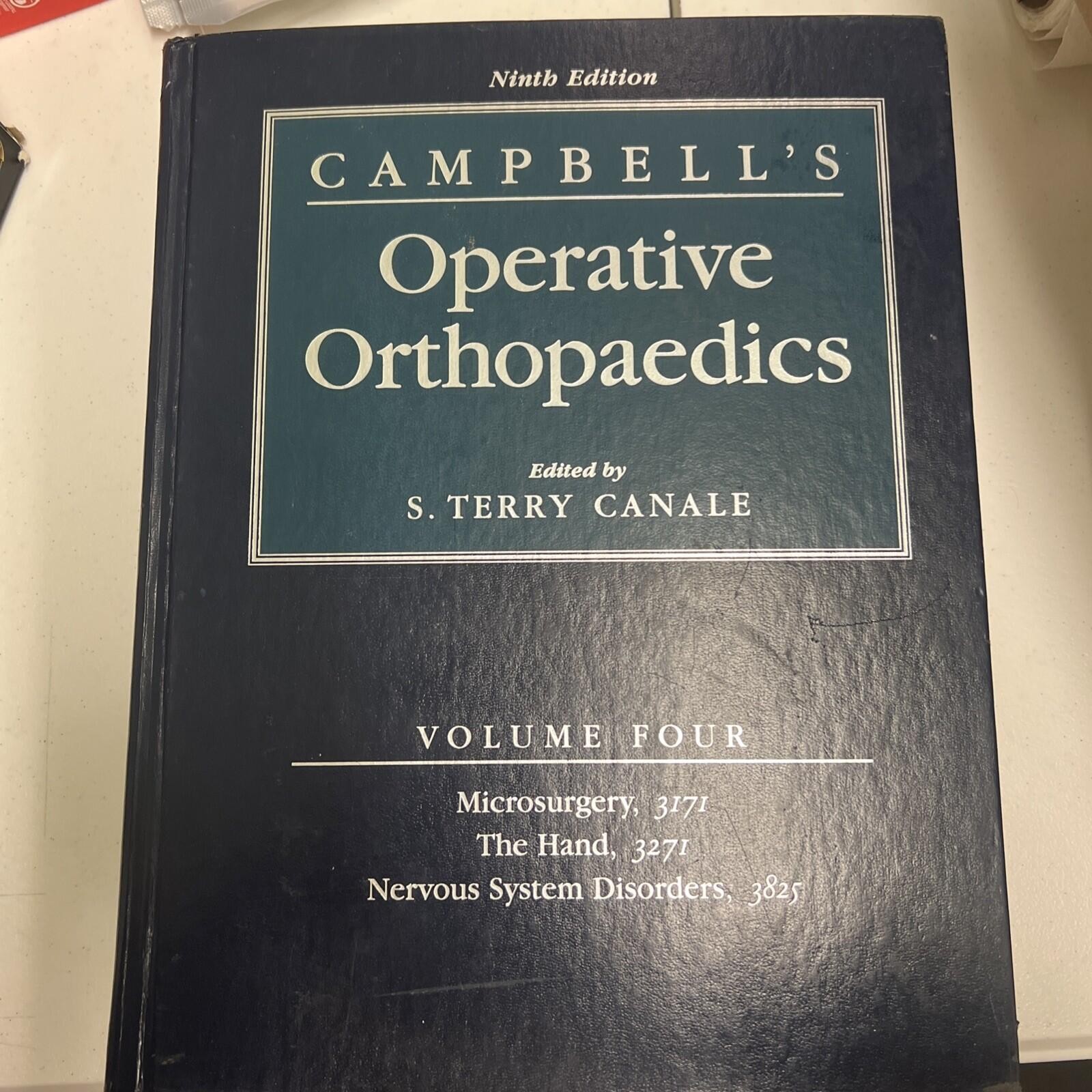 Operative Orthopaedics by S. Terry Canale (1997, Hardcover)