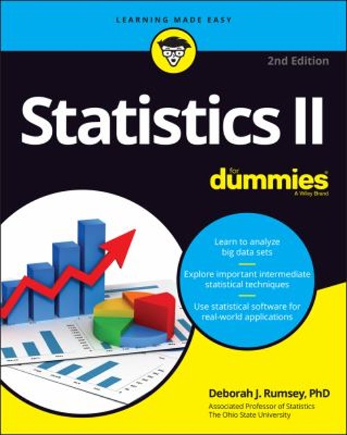 Statistics II For Dummies Paperback Deborah J. Rumsey