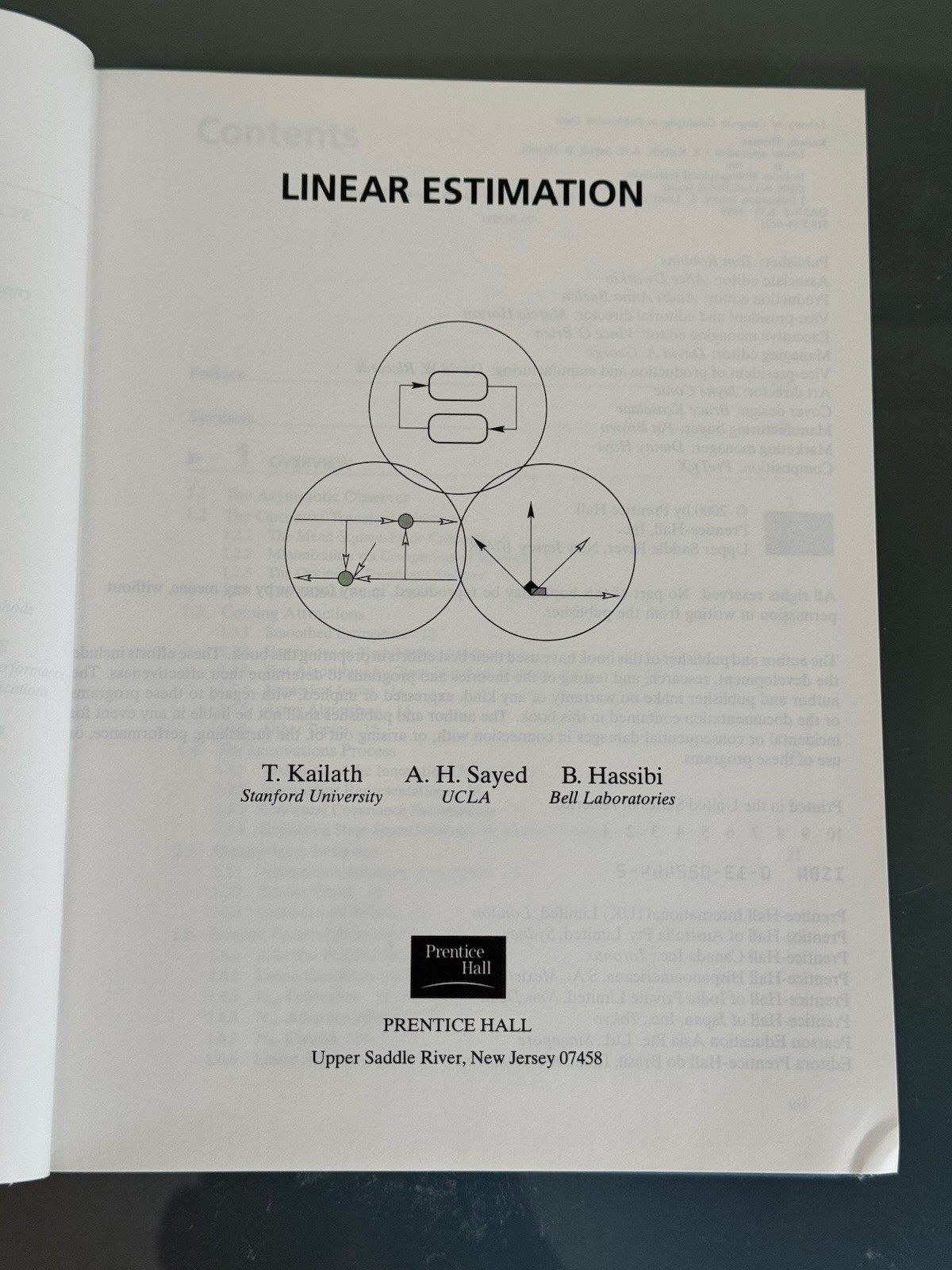 Linear Estimation by Thomas Kailath (Hardcover 2000) Statistics Probability Math