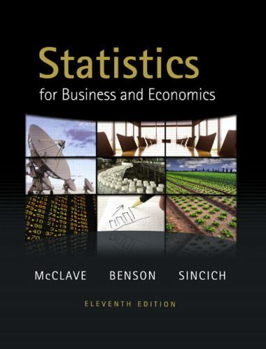 Statistics for Business and Economics- hardcover, 9780321640116, James T McClave