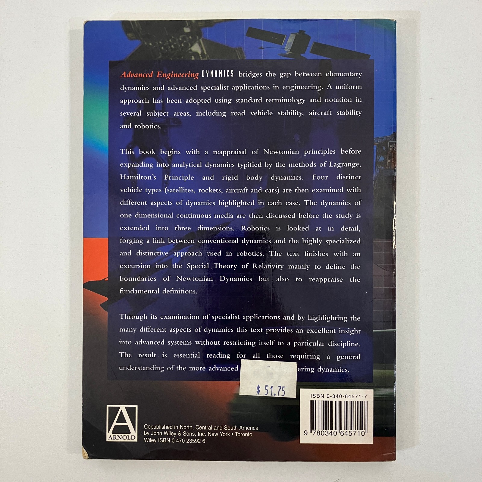 Advanced Engineering Dynamics by HR Harrison & Nettleton Arnold 1997 TPB