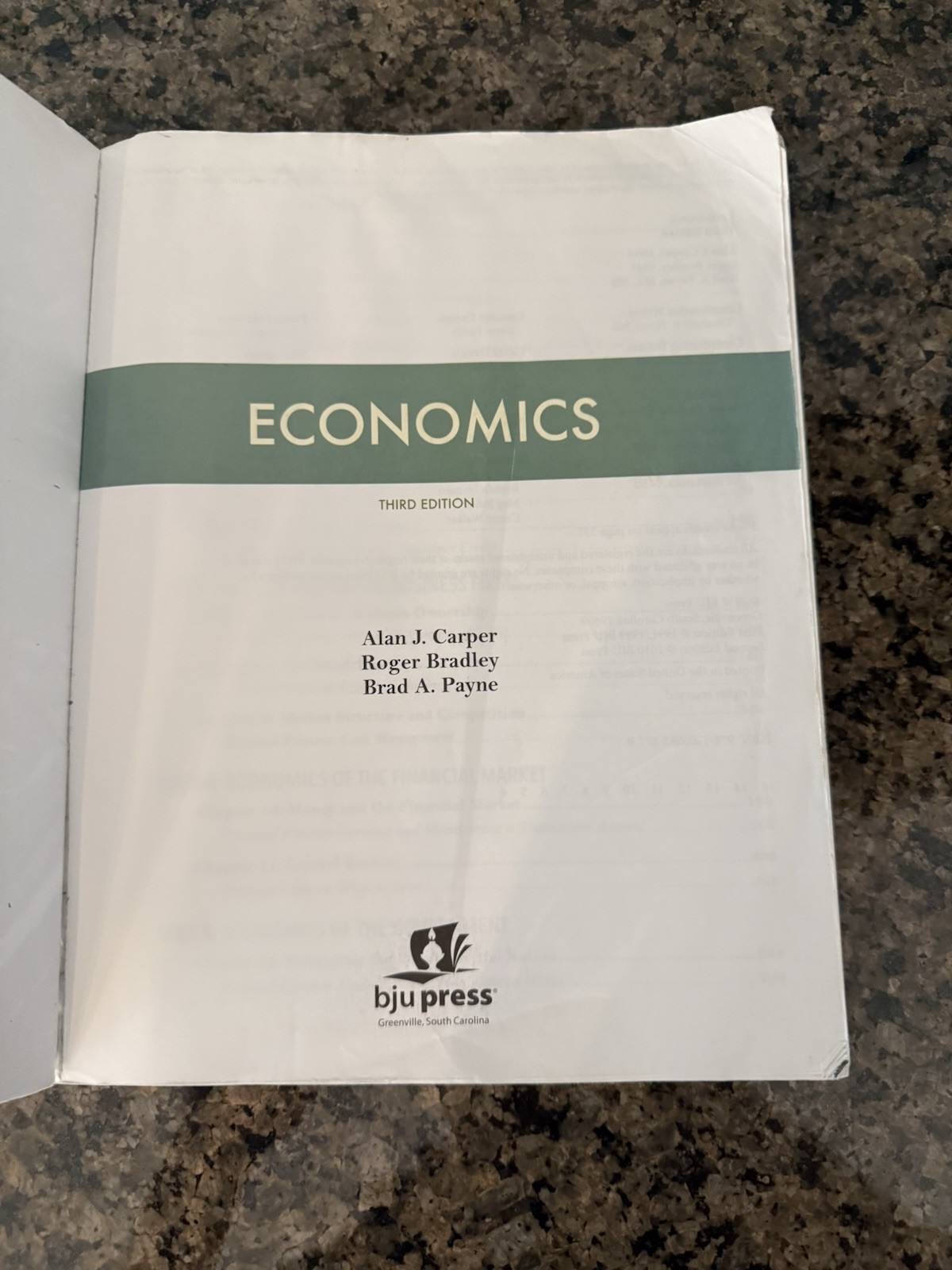 BJU Press Economics Student Text 3rd Edition Bob Jones 517086