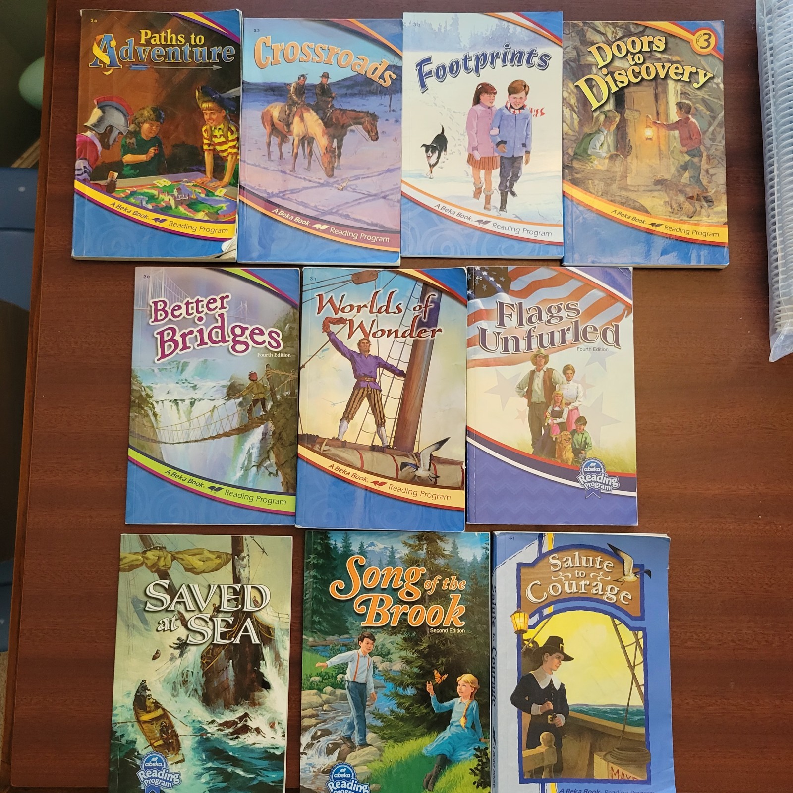 Abeka 3rd & 4th Grade Readers, Older Editions, 10 Books