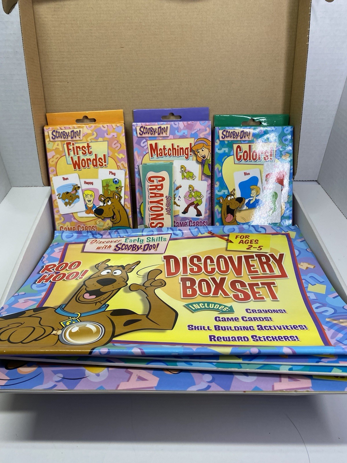 Scooby-Doo Early Skills Discovery Box 2007 Set Ages 2-5 Roo Hoo!