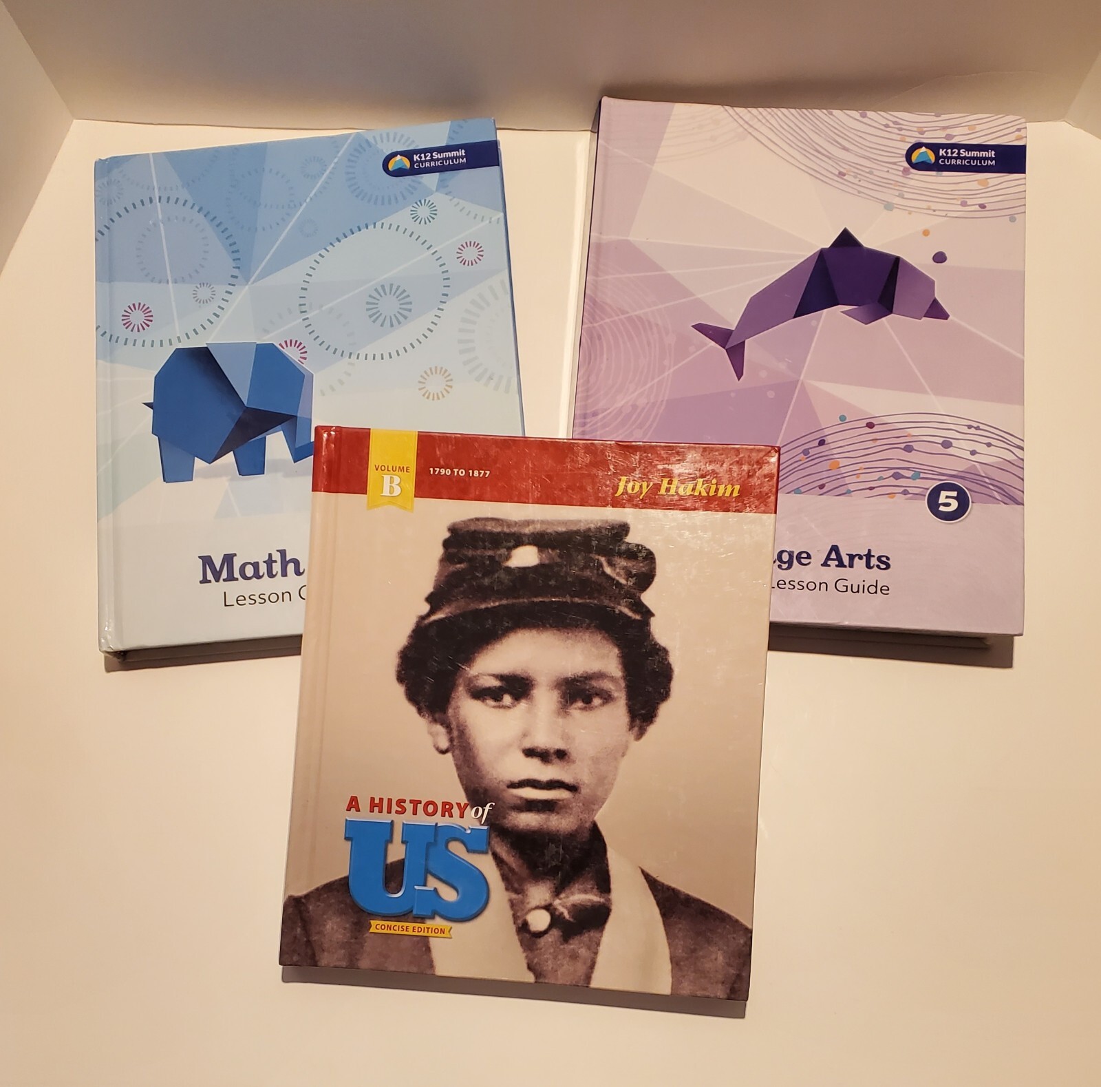 K12 Summit Education Textbooks Lot Of 2 & K12 US History Vol B Homeschooling EUC