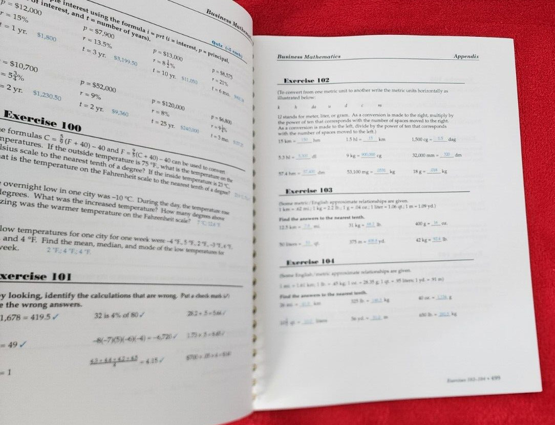 Abeka A Beka Book BUSINESS MATHEMATICS Work Text TEACHERS EDITION 67954016