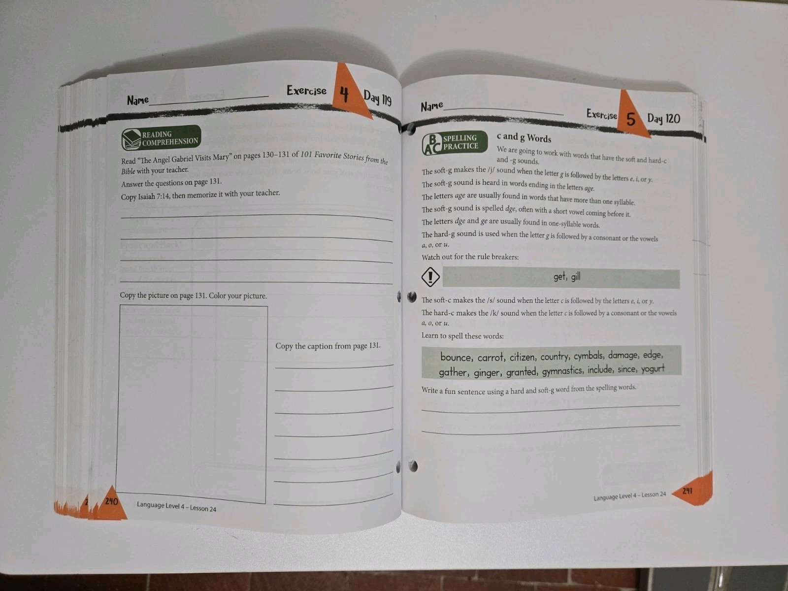 Masterbooks Language Lessons for Living Education Level 4 Homeschool *1/2 USED