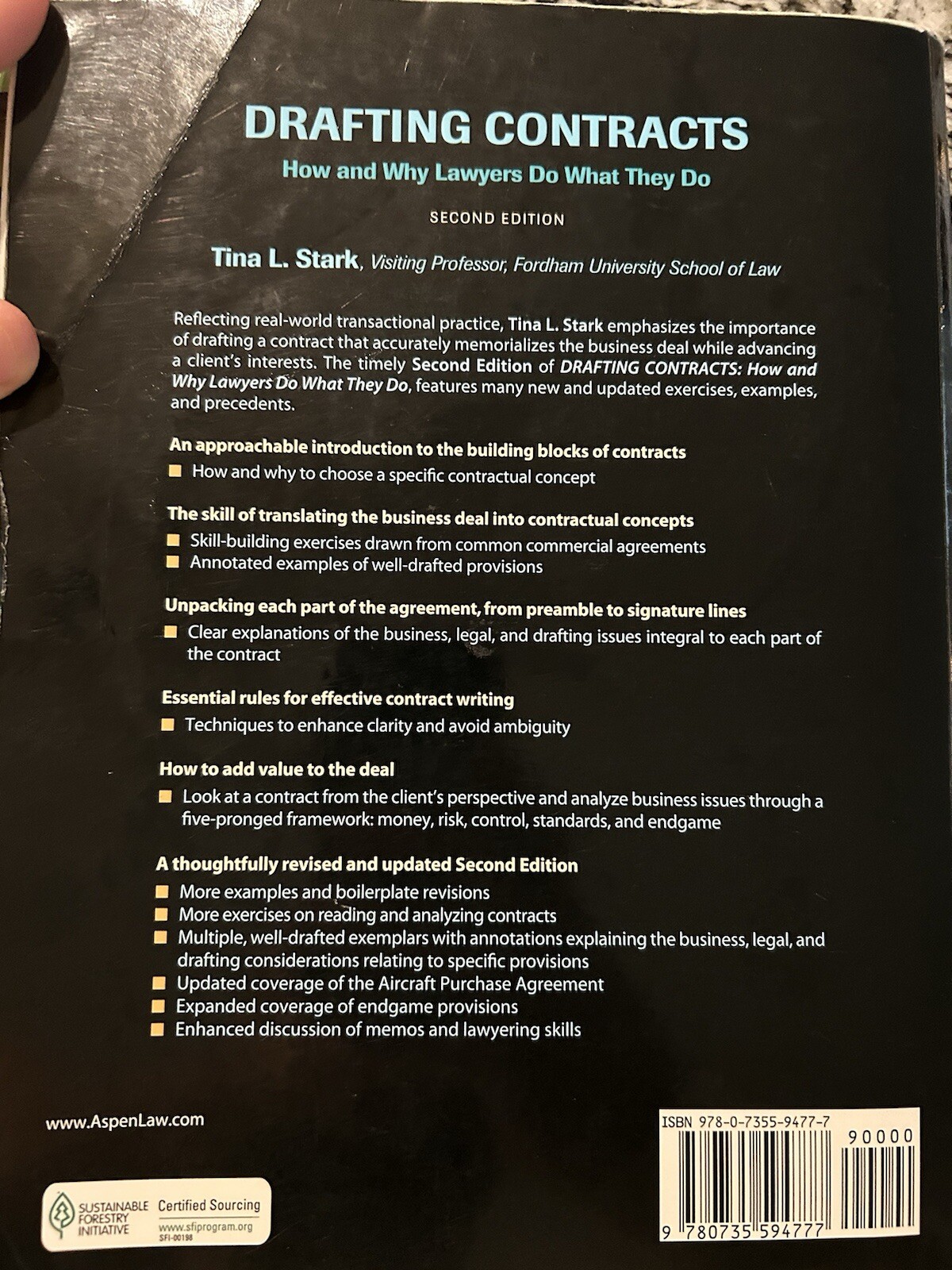 Aspen Series -Drafting Contracts : How & Why Lawyers Do What They Do- Paperback