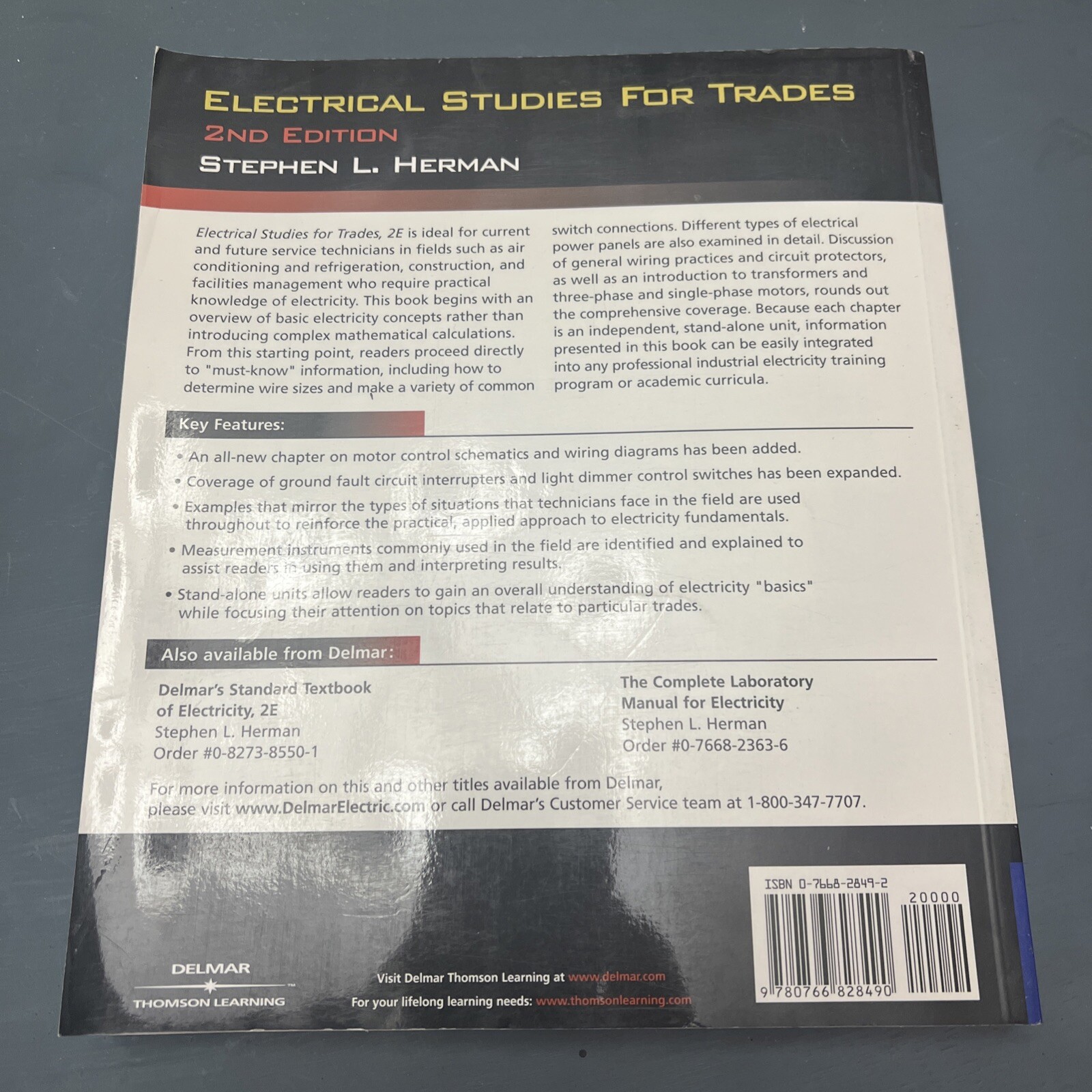 Electrical Studies for Trades by Stephen L Herman: Used