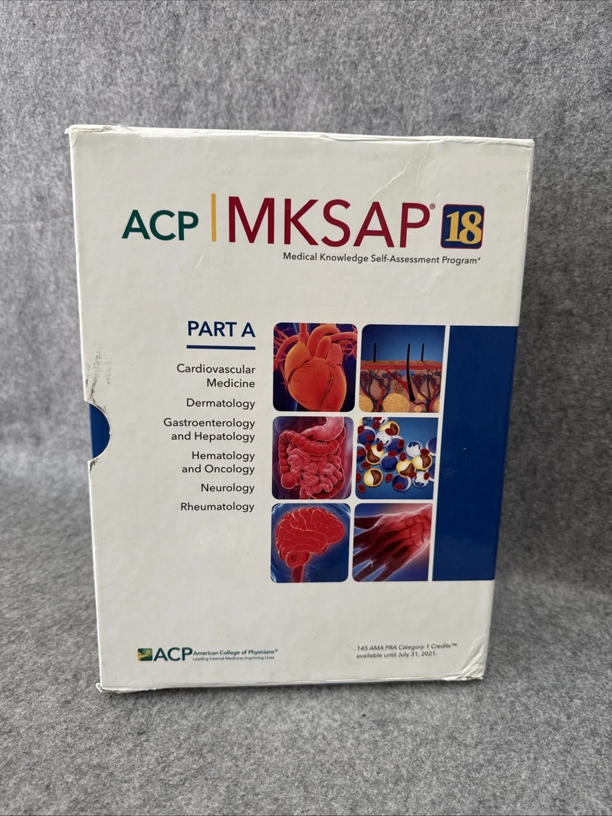 ACP MKSAP 18 Parts A 6 Book Set 2018 American College of Physicians TPB🫡