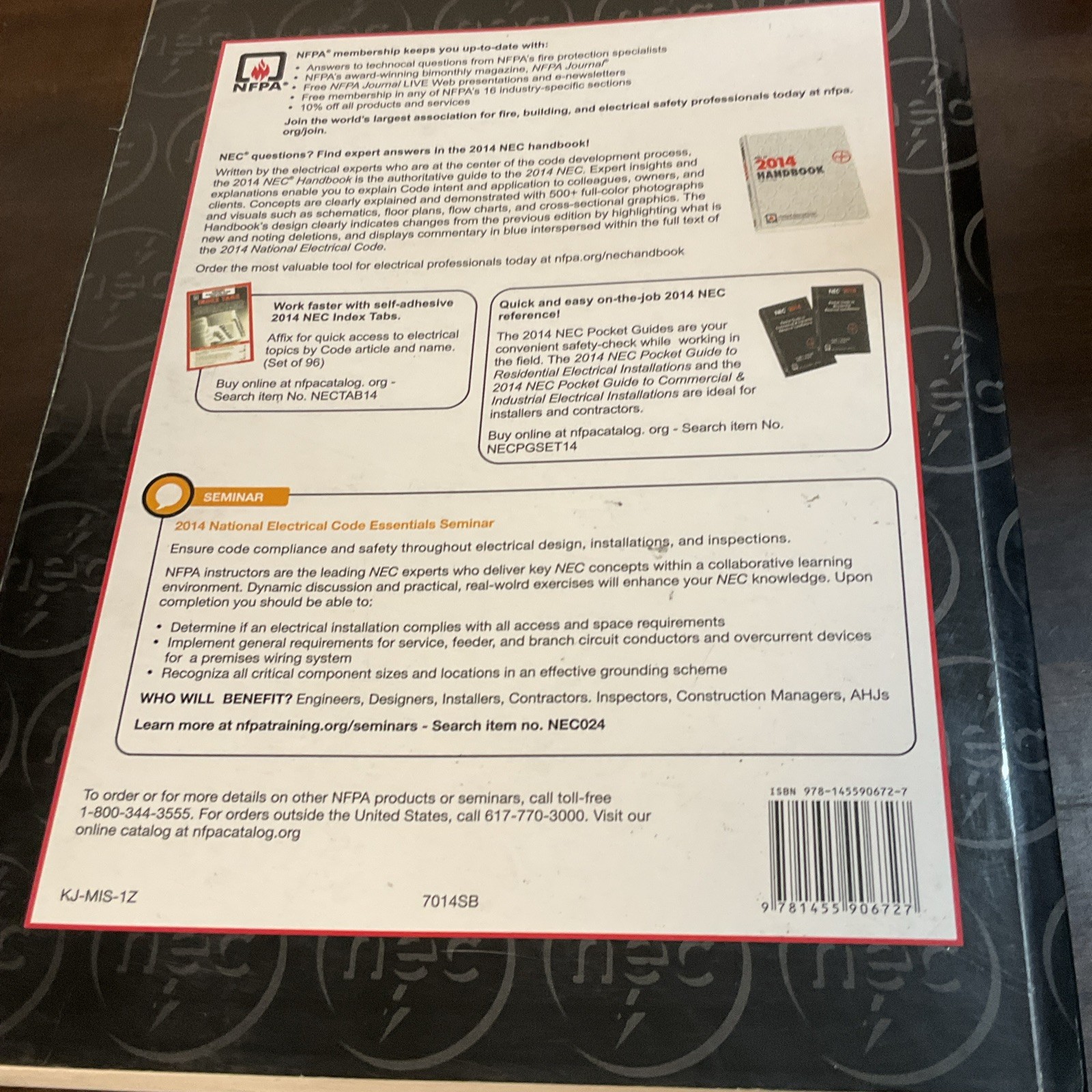 NFPA 70 National Electrical Code (NEC) 2014 Edition – Softcover – NFPA Code Boo