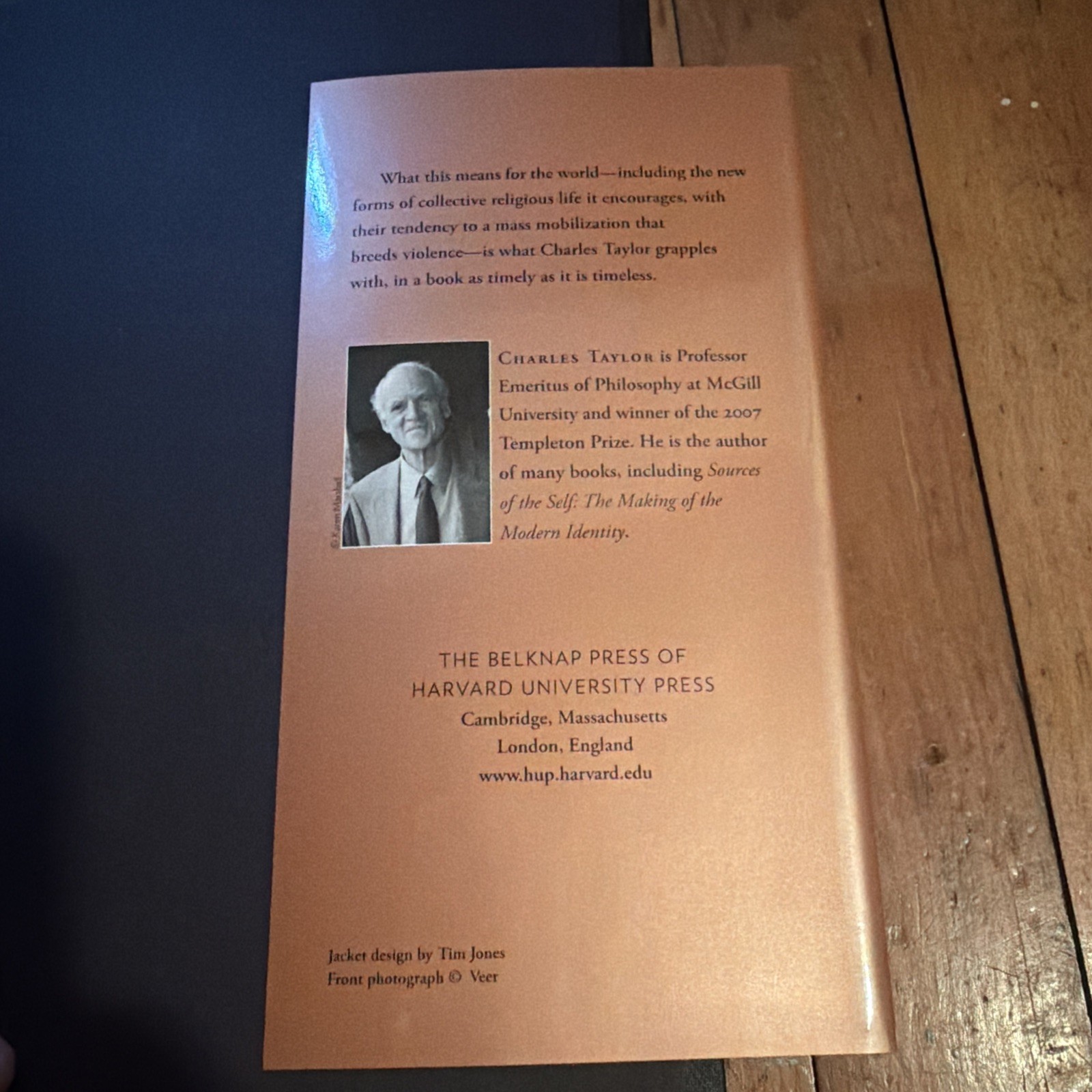 A Secular Age Charles Taylor Hardcover DJ Belknap Press 2007 1st Ed Later Printi