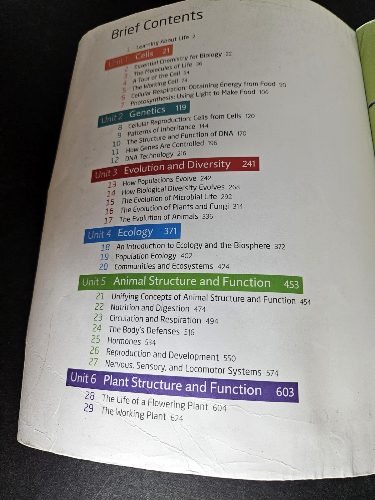 Campbell ESSENTIAL BIOLOGY with Physiology, 6th Ed by Simon, 2019 PB, Used