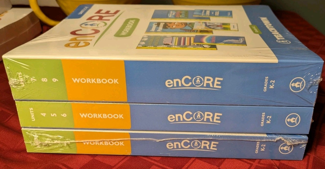 TeachTown Encore Workbook Grade K-2 3 Book Set Units 1-3 4-6 7-9 GM