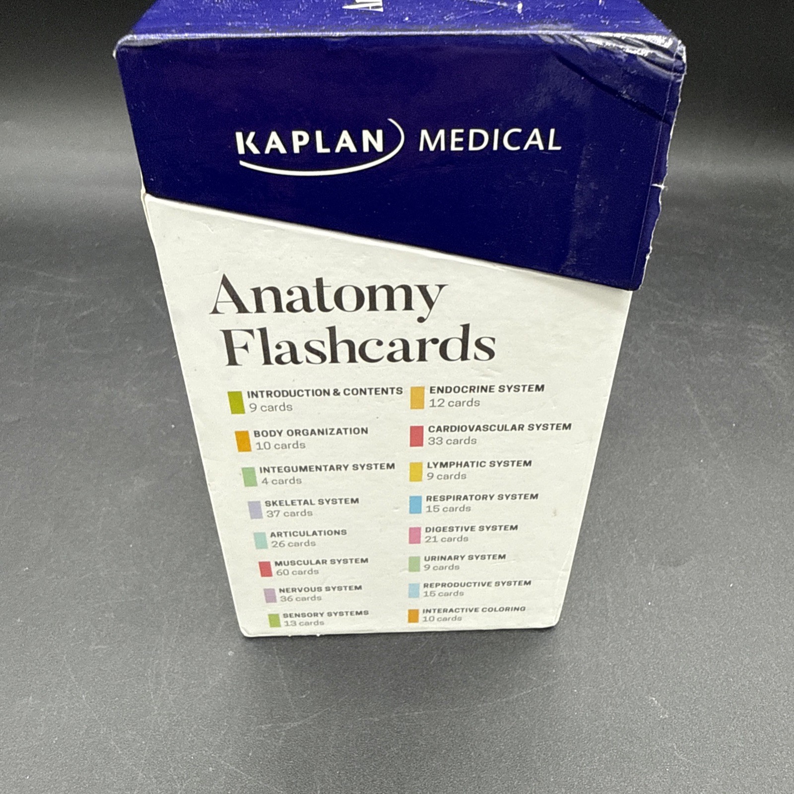 Anatomy Flashcards by Joanne Tillotson 2017 Cards Flash Cards Kaplan Medical