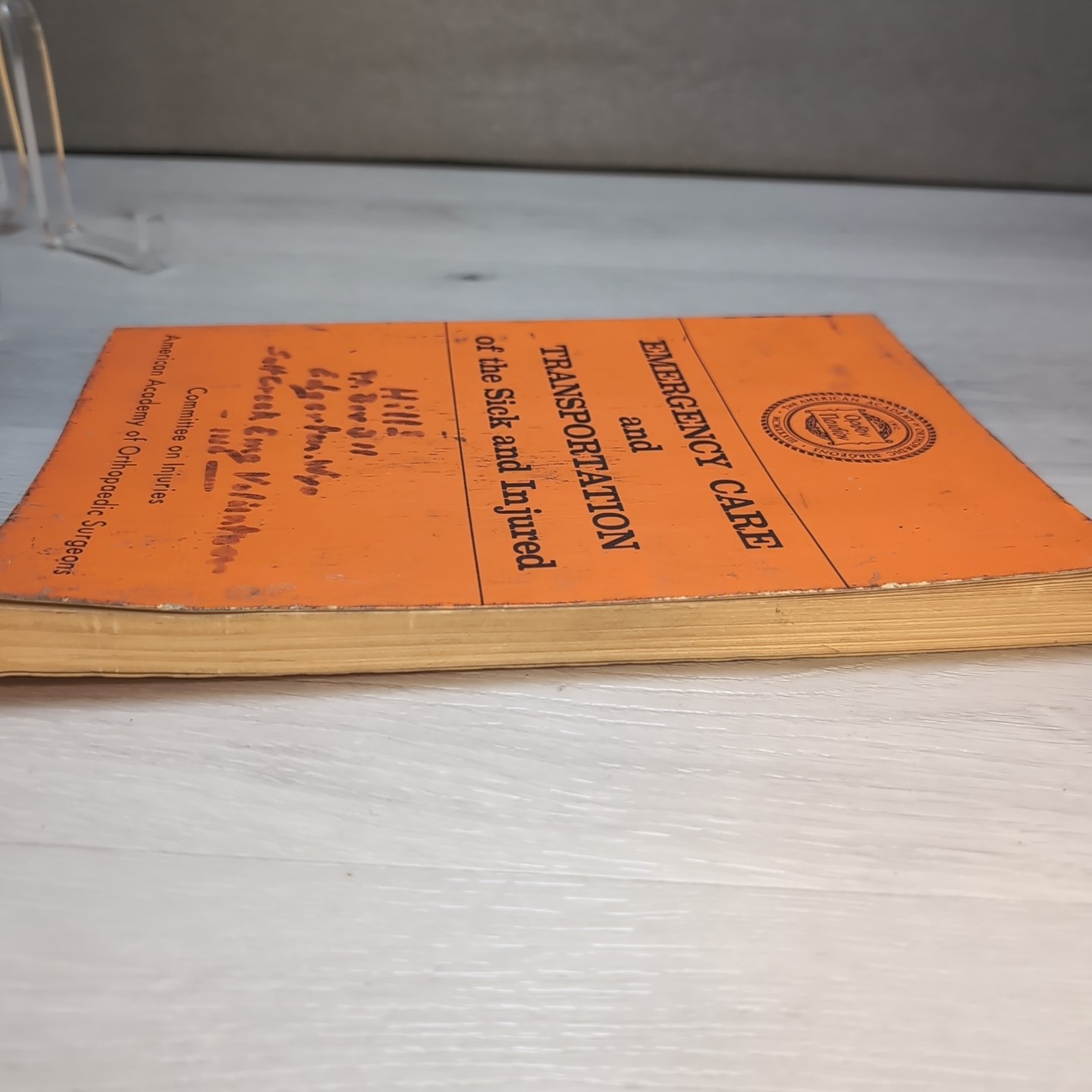 Vintage Early Emergency Care Transportation Sick Injured AAOS EMT Manual 1970s