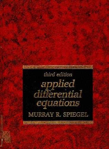Spiegel: Applied Differential Eq – Paperback, by Spiegel Murray R. – Acceptable