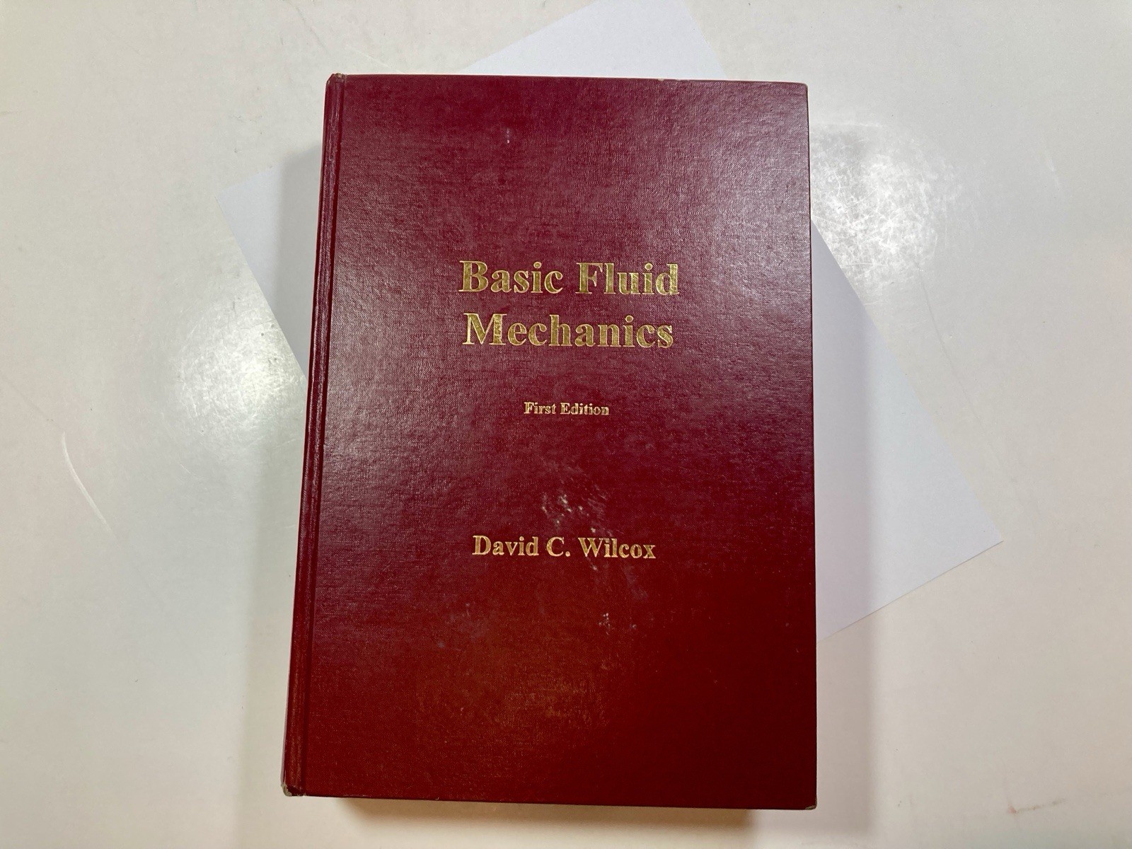 Basic Fluid Mechanics David C Wilcox – HC – First Edition 2nd Print w/ Compact