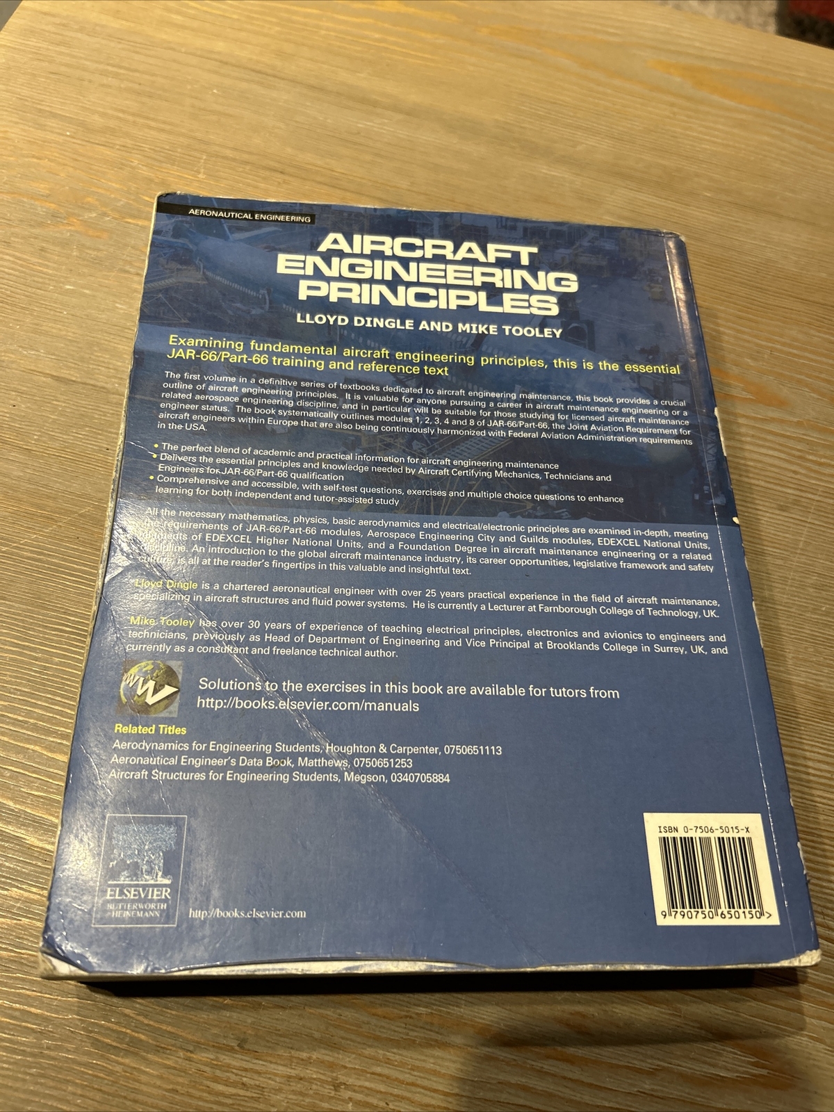 Aircraft Engineering Principles book – ISBN 0-7506-5015-X – 646 pages – 2005