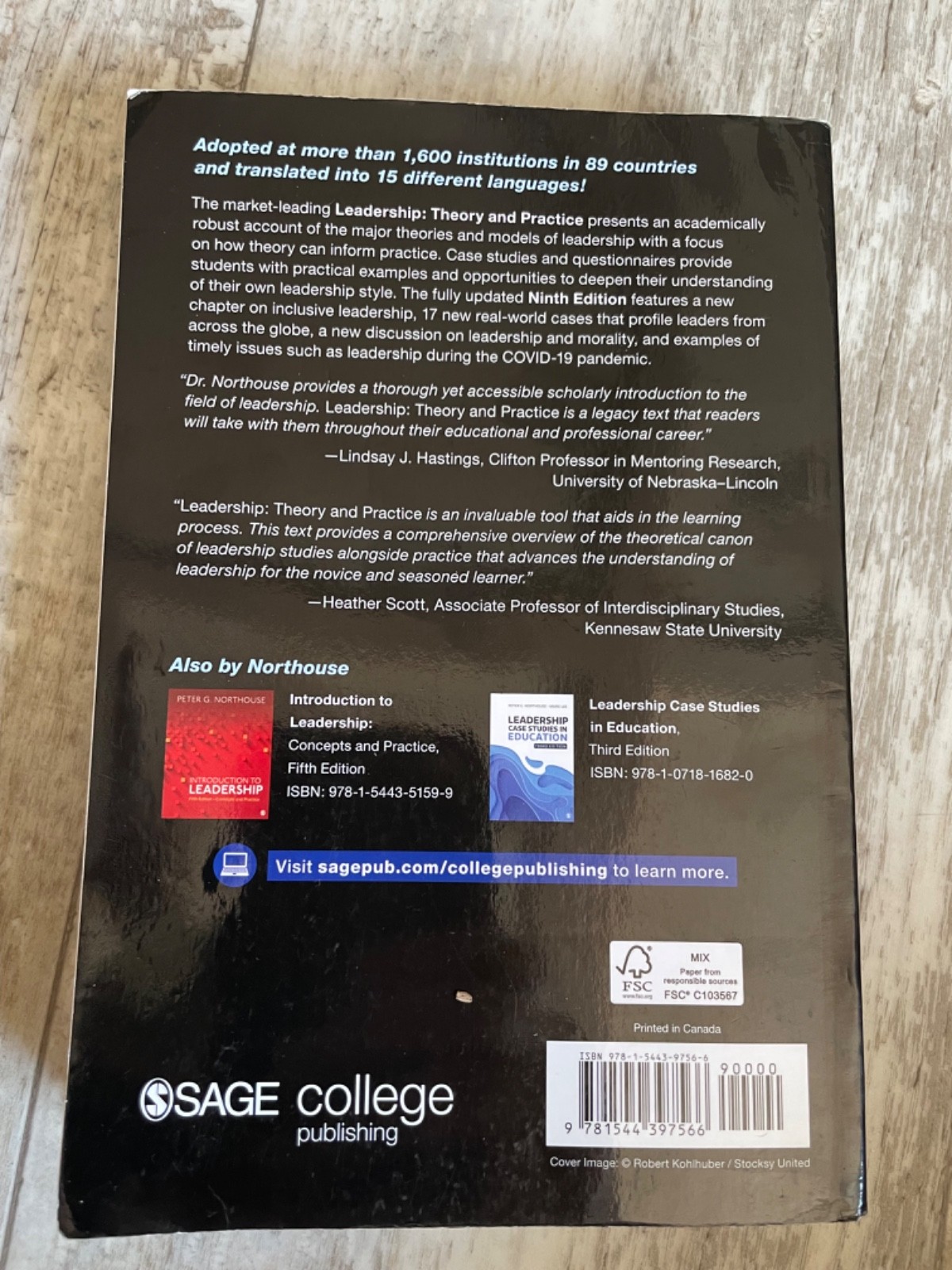 2022 Leadership Theory & Practice 9th Edition Peter G. Northouse Book