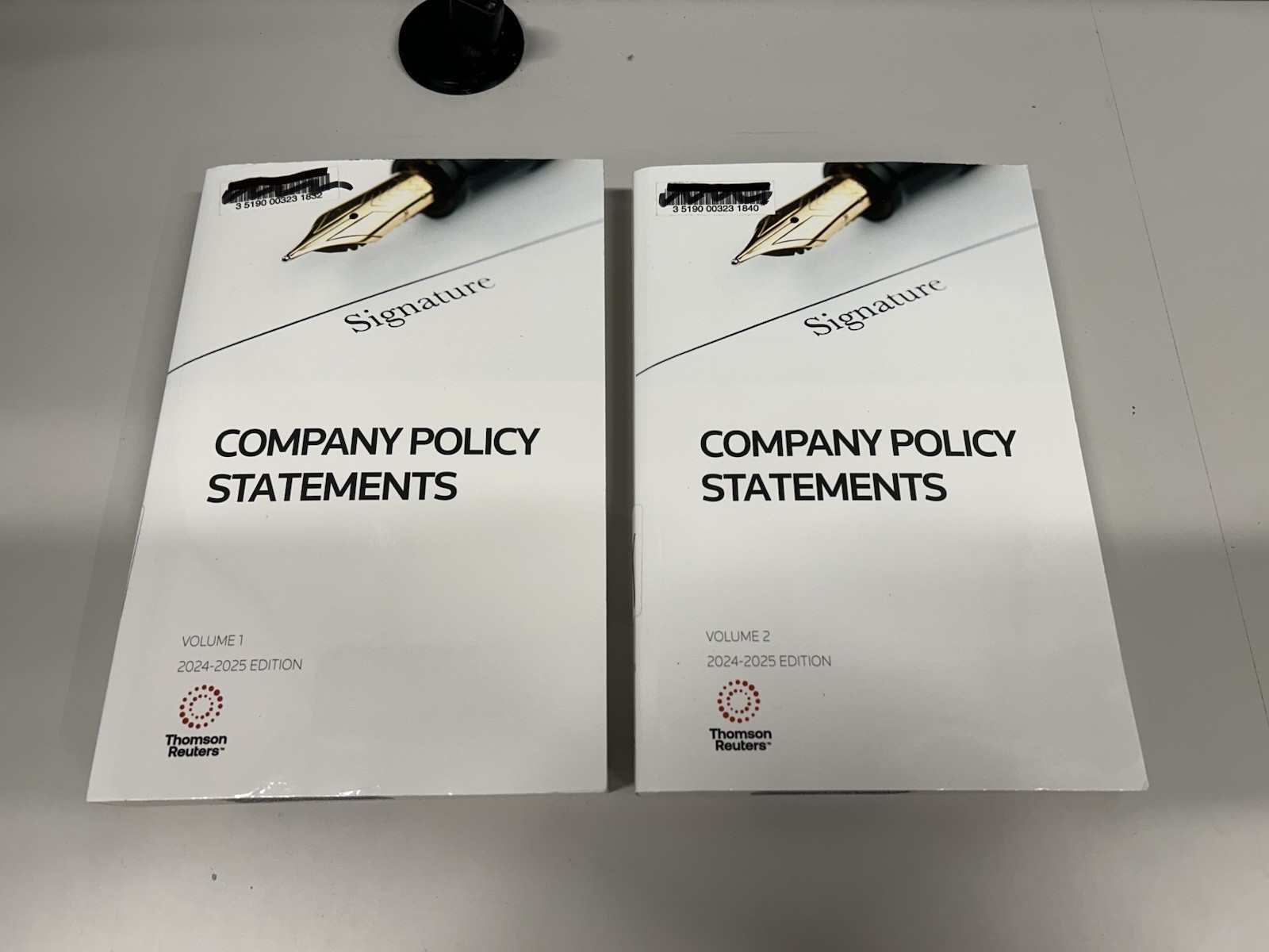 Company Policy Statements 2024-2025 Edition – 2 Volumes – Thomson Reuters